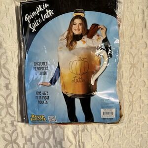 Pumpkin Spice Latte Adult Halloween Costume OSFA